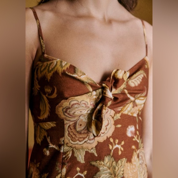 Sezane Chiaretta Dress Adana Maxi Floral Size 36 38 US 4 6 NWT - Picture 12 of 13